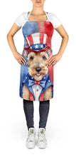 Load image into Gallery viewer, Lakeland Terrier Patriotic American Apron – Artist-Designed Kitchen, BBQ &amp; Craft Apron