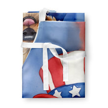 Load image into Gallery viewer, Lakeland Terrier Patriotic American Apron – Artist-Designed Kitchen, BBQ &amp; Craft Apron