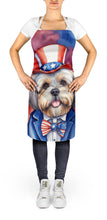 Load image into Gallery viewer, Lhasa Apso Patriotic American Apron – Artist-Designed Kitchen, BBQ &amp; Craft Apron