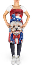 Load image into Gallery viewer, Maltipoo Patriotic American Apron – Artist-Designed Kitchen, BBQ &amp; Craft Apron