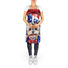 Load image into Gallery viewer, Maltipoo Patriotic American Apron – Artist-Designed Kitchen, BBQ &amp; Craft Apron