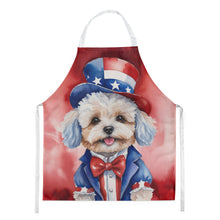 Load image into Gallery viewer, Maltipoo Patriotic American Apron – Artist-Designed Kitchen, BBQ &amp; Craft Apron