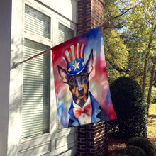 Load image into Gallery viewer, Manchester Terrier Patriotic American House Flag