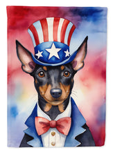 Load image into Gallery viewer, Manchester Terrier Patriotic American House Flag