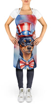 Load image into Gallery viewer, Miniature Pinscher Patriotic American Apron – Artist-Designed Kitchen, BBQ &amp; Craft Apron