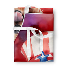 Load image into Gallery viewer, Norfolk Terrier Patriotic American Apron – Artist-Designed Kitchen, BBQ &amp; Craft Apron
