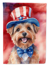 Load image into Gallery viewer, Norfolk Terrier Patriotic American House Flag