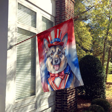 Load image into Gallery viewer, Norwegian Elkhound Patriotic American House Flag