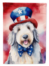 Load image into Gallery viewer, Old English Sheepdog Patriotic American House Flag