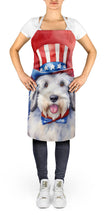 Load image into Gallery viewer, Old English Sheepdog Patriotic American Apron – Artist-Designed Kitchen, BBQ &amp; Craft Apron