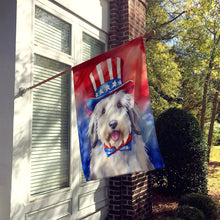 Load image into Gallery viewer, Old English Sheepdog Patriotic American House Flag