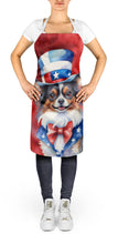 Load image into Gallery viewer, Papillon Patriotic American Apron – Artist-Designed Kitchen, BBQ &amp; Craft Apron