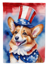 Load image into Gallery viewer, Corgi Patriotic American House Flag