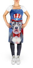 Load image into Gallery viewer, Pit Bull Terrier Patriotic American Apron – Artist-Designed Kitchen, BBQ &amp; Craft Apron
