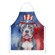 Load image into Gallery viewer, Pit Bull Terrier Patriotic American Apron – Artist-Designed Kitchen, BBQ &amp; Craft Apron