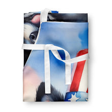 Load image into Gallery viewer, Pomeranian Patriotic American Apron – Artist-Designed Kitchen, BBQ &amp; Craft Apron