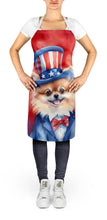 Load image into Gallery viewer, Pomeranian Patriotic American Apron – Artist-Designed Kitchen, BBQ &amp; Craft Apron
