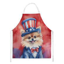 Load image into Gallery viewer, Pomeranian Patriotic American Apron – Artist-Designed Kitchen, BBQ &amp; Craft Apron