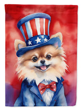 Load image into Gallery viewer, Pomeranian Patriotic American House Flag