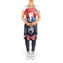 Load image into Gallery viewer, Black Poodle Patriotic American Apron – Artist-Designed Kitchen, BBQ &amp; Craft Apron