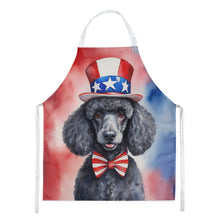 Load image into Gallery viewer, Black Poodle Patriotic American Apron – Artist-Designed Kitchen, BBQ &amp; Craft Apron