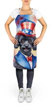 Load image into Gallery viewer, Black Poodle Patriotic American Apron – Artist-Designed Kitchen, BBQ &amp; Craft Apron