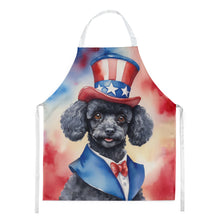 Load image into Gallery viewer, Black Poodle Patriotic American Apron – Artist-Designed Kitchen, BBQ &amp; Craft Apron