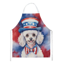 Load image into Gallery viewer, White Poodle Patriotic American Apron – Artist-Designed Kitchen, BBQ &amp; Craft Apron