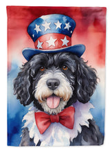 Load image into Gallery viewer, Portuguese Water Dog Patriotic American House Flag