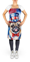 Load image into Gallery viewer, Pug Patriotic American Apron – Artist-Designed Kitchen, BBQ &amp; Craft Apron