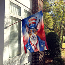 Load image into Gallery viewer, Rat Terrier Patriotic American House Flag
