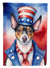 Load image into Gallery viewer, Rat Terrier Patriotic American House Flag
