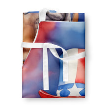 Load image into Gallery viewer, Rhodesian Ridgeback Patriotic American Apron – Artist-Designed Kitchen, BBQ &amp; Craft Apron
