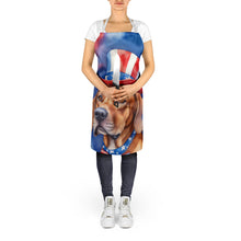 Load image into Gallery viewer, Rhodesian Ridgeback Patriotic American Apron – Artist-Designed Kitchen, BBQ &amp; Craft Apron