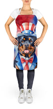 Load image into Gallery viewer, Rottweiler Patriotic American Apron – Artist-Designed Kitchen, BBQ &amp; Craft Apron