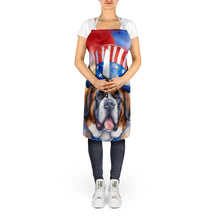 Load image into Gallery viewer, Saint Bernard Patriotic American Apron – Artist-Designed Kitchen, BBQ &amp; Craft Apron