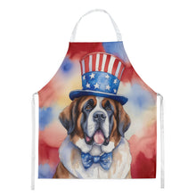 Load image into Gallery viewer, Saint Bernard Patriotic American Apron – Artist-Designed Kitchen, BBQ &amp; Craft Apron