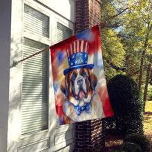 Load image into Gallery viewer, Saint Bernard Patriotic American House Flag