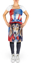 Load image into Gallery viewer, Saluki Patriotic American Apron – Artist-Designed Kitchen, BBQ &amp; Craft Apron