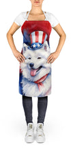 Load image into Gallery viewer, Samoyed Patriotic American Apron – Artist-Designed Kitchen, BBQ &amp; Craft Apron