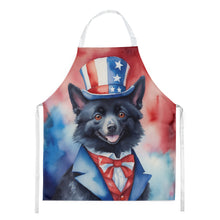 Load image into Gallery viewer, Schipperke Patriotic American Apron – Artist-Designed Kitchen, BBQ &amp; Craft Apron