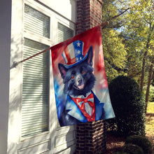 Load image into Gallery viewer, Schipperke Patriotic American House Flag