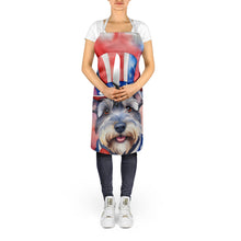 Load image into Gallery viewer, Schnauzer Patriotic American Apron – Artist-Designed Kitchen, BBQ &amp; Craft Apron