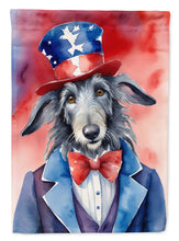 Load image into Gallery viewer, Scottish Deerhound Patriotic American House Flag