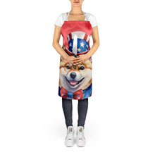 Load image into Gallery viewer, Shiba Inu Patriotic American Apron – Artist-Designed Kitchen, BBQ &amp; Craft Apron