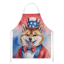 Load image into Gallery viewer, Shiba Inu Patriotic American Apron – Artist-Designed Kitchen, BBQ &amp; Craft Apron