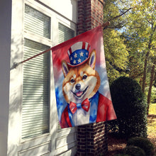 Load image into Gallery viewer, Shiba Inu Patriotic American House Flag