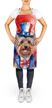 Load image into Gallery viewer, Silky Terrier Patriotic American Apron – Artist-Designed Kitchen, BBQ &amp; Craft Apron