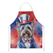 Load image into Gallery viewer, Skye Terrier Patriotic American Apron – Artist-Designed Kitchen, BBQ &amp; Craft Apron
