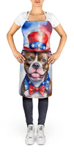 Load image into Gallery viewer, Staffordshire Bull Terrier Patriotic American Apron – Artist-Designed Kitchen, BBQ &amp; Craft Apron